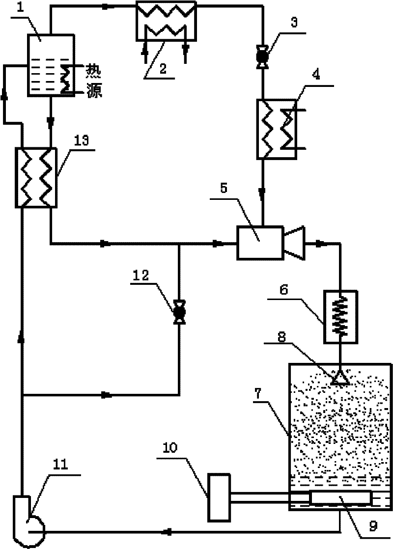 Heat-insulating absorption refrigeration circulating device