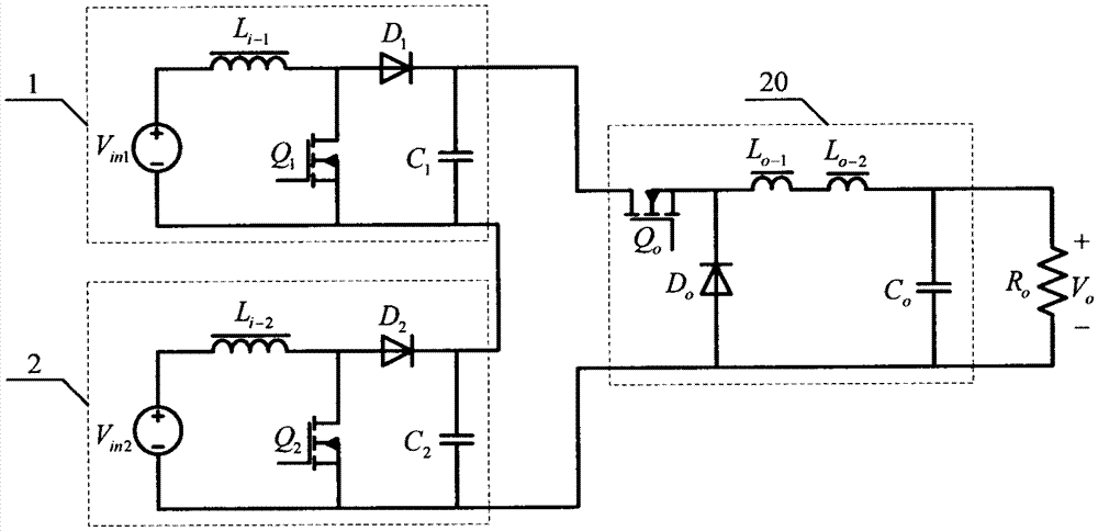 A series multi-input coupled inductor buck-boost converter