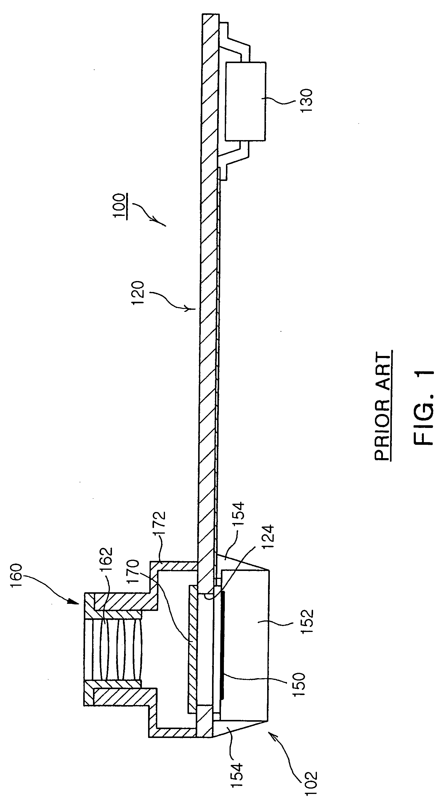 Lens unit used for camera module having optical filter therein