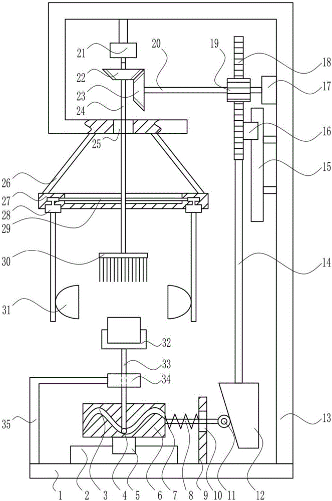 Efficient heat dissipation and dust removing device for filter for electric power