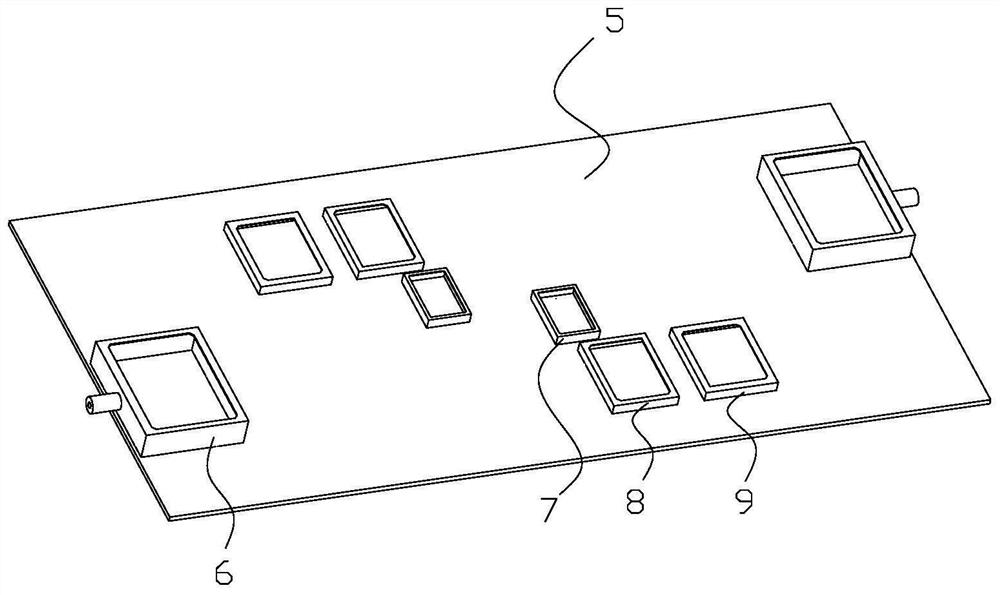 Circuit board chip frame assembling and transferring device and method thereof