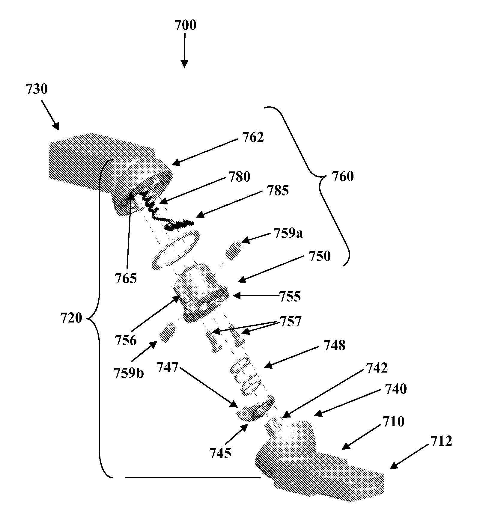 Computer port interface having compound swivel