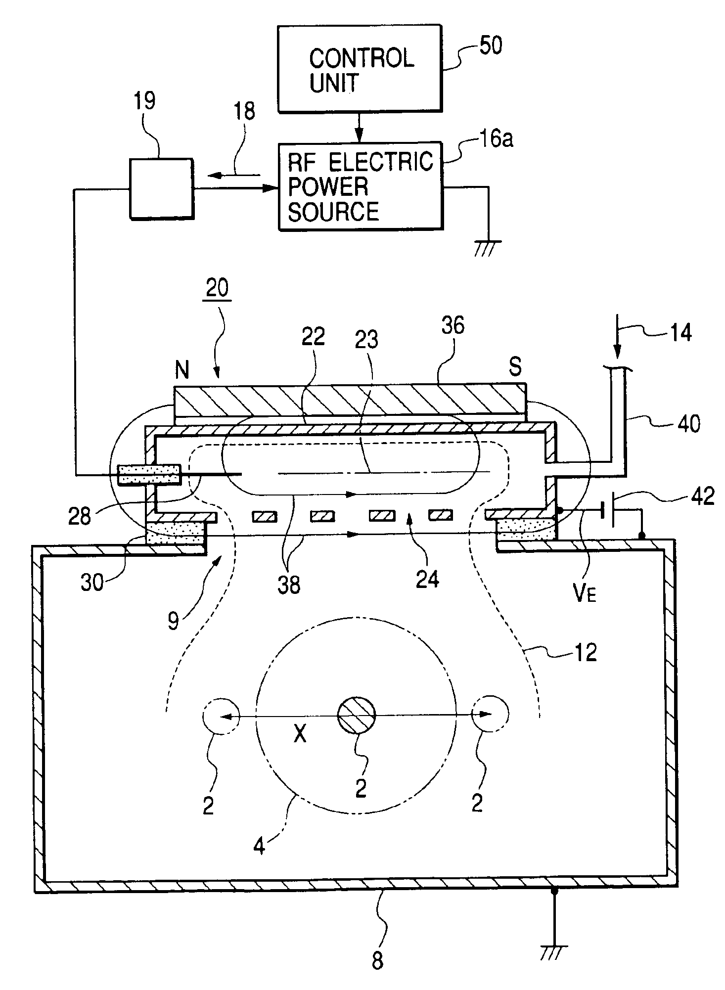 Ion beam irradiation apparatus for suppressing charge up of substrate and method for the same