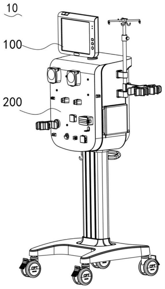 Pipeline structure installation prompting method, storage medium and blood purification equipment