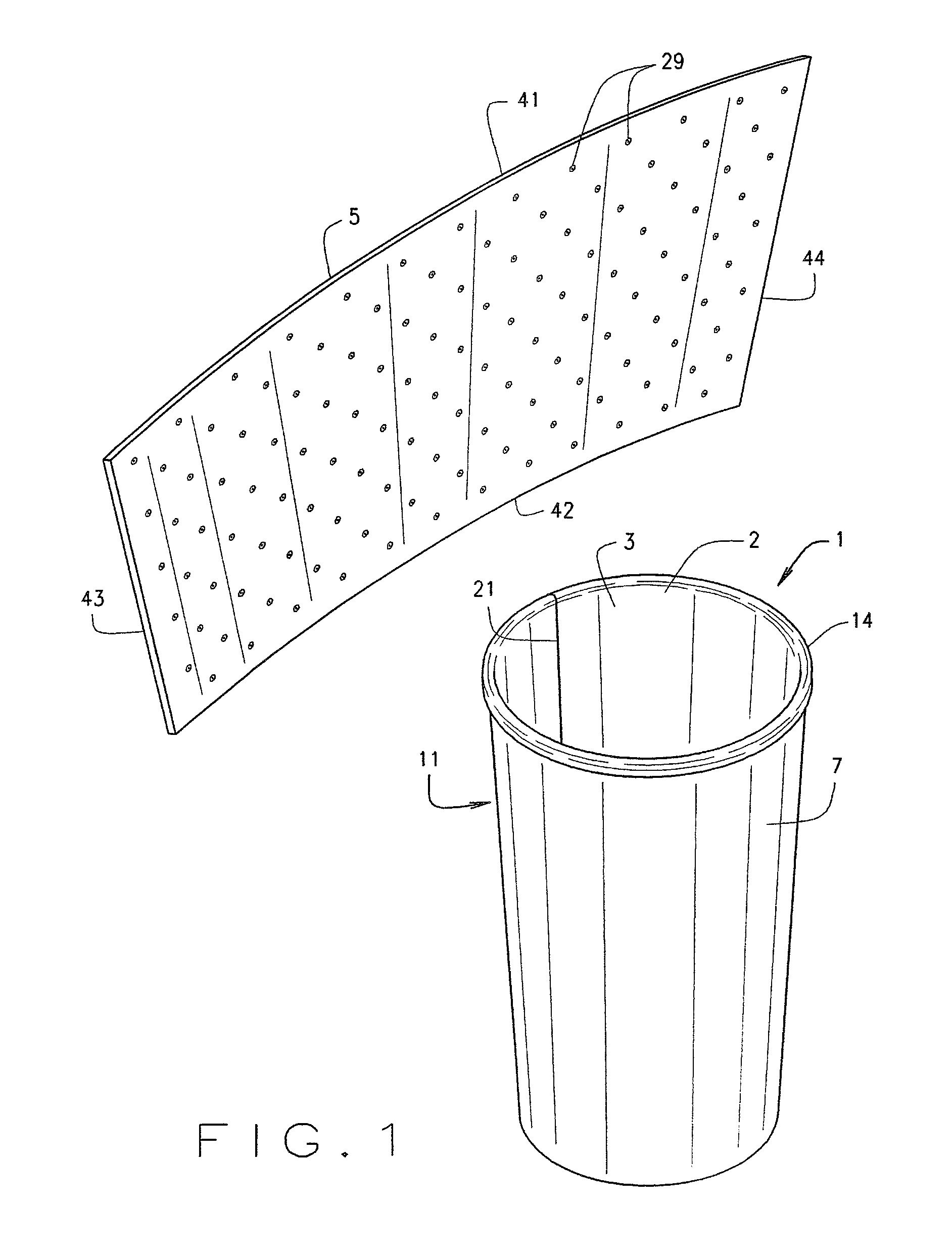 Multi walled container and method