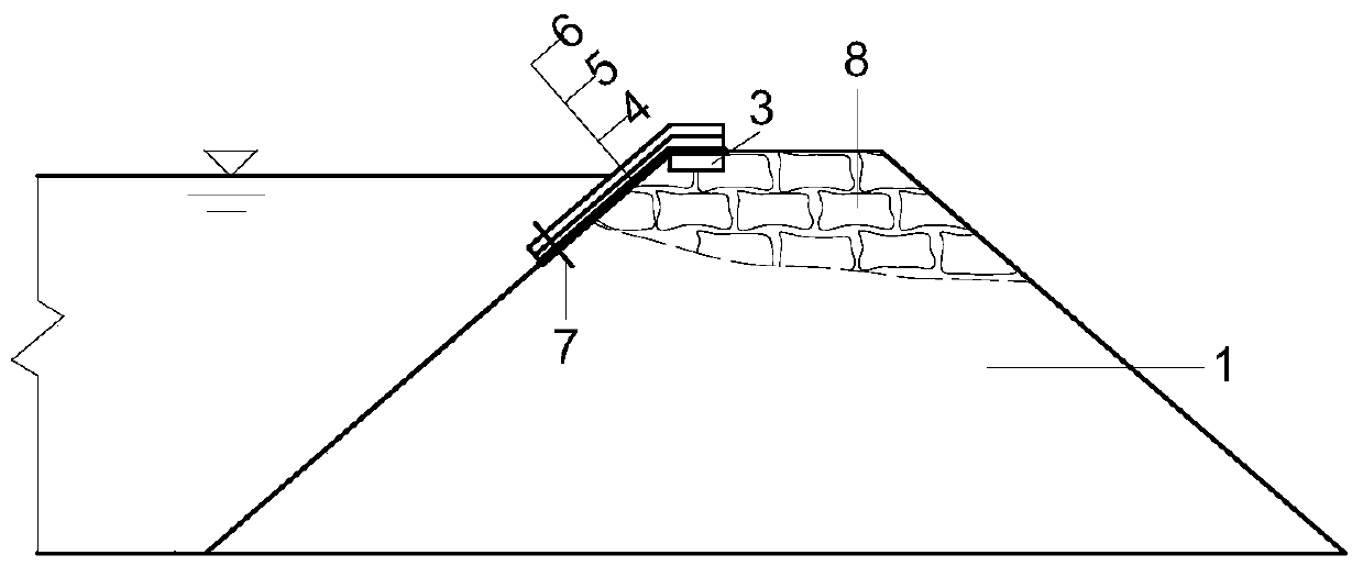 Method for rapid rescue at dike breach in flood season by utilizing geosynthetics for flow intercepting