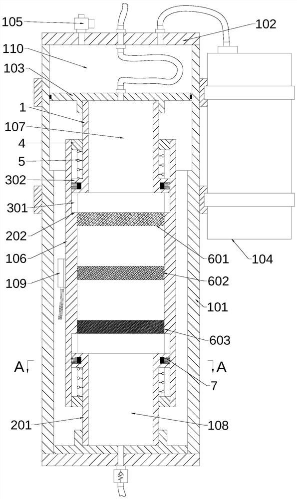 Portable lubricating oil filtering device