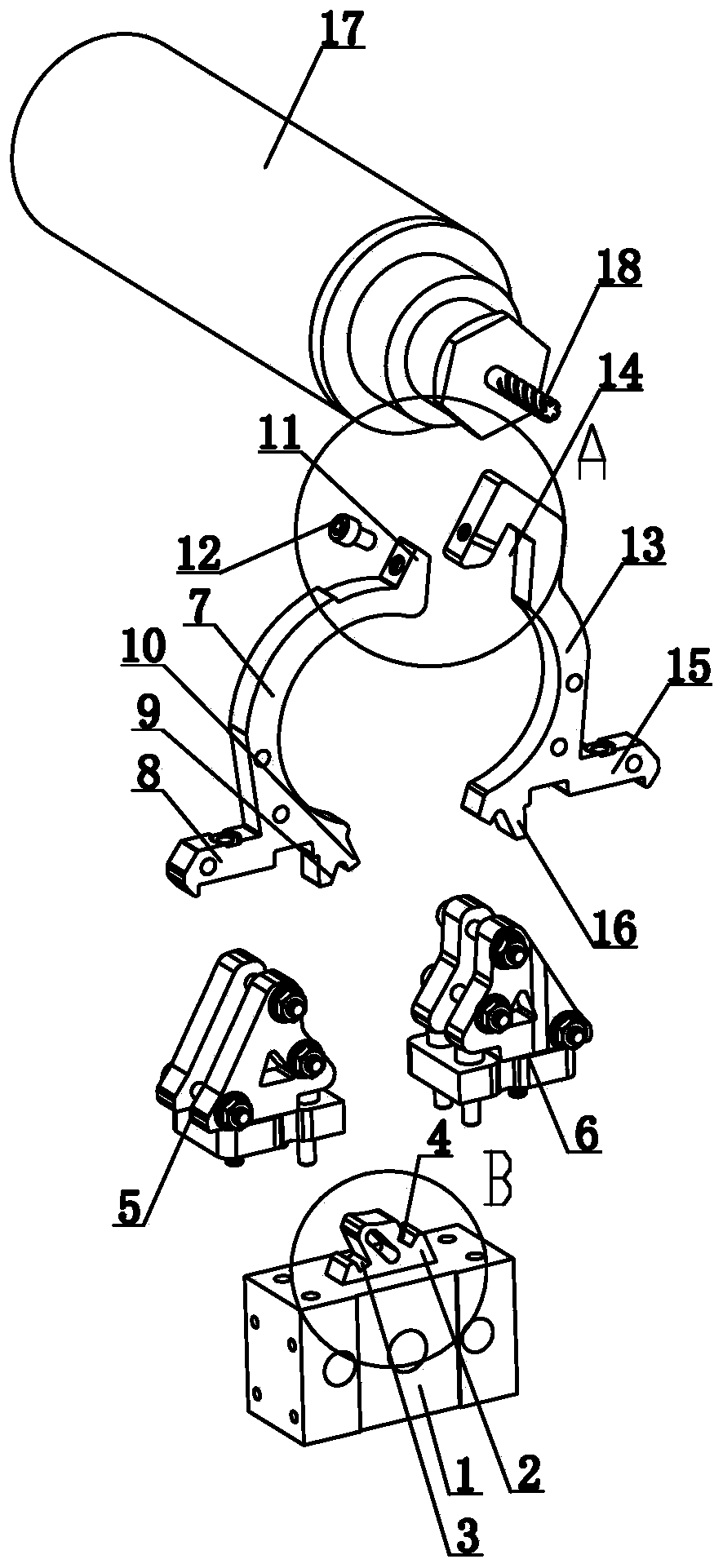 A wood-plastic formwork drilling device