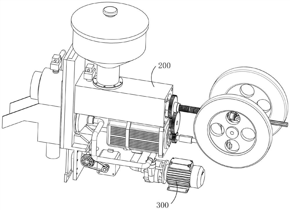 Compression assembly applied to household waste treatment