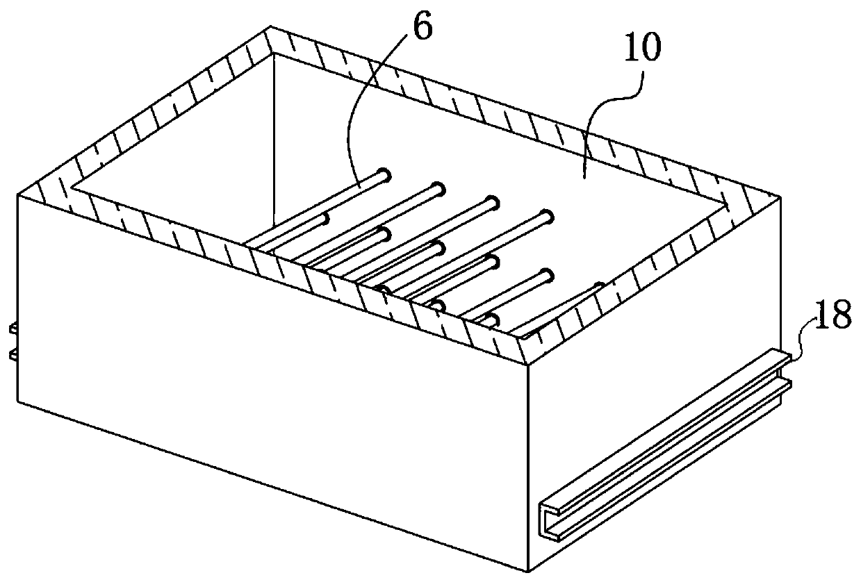 Cosmetic storage box convenient to clean