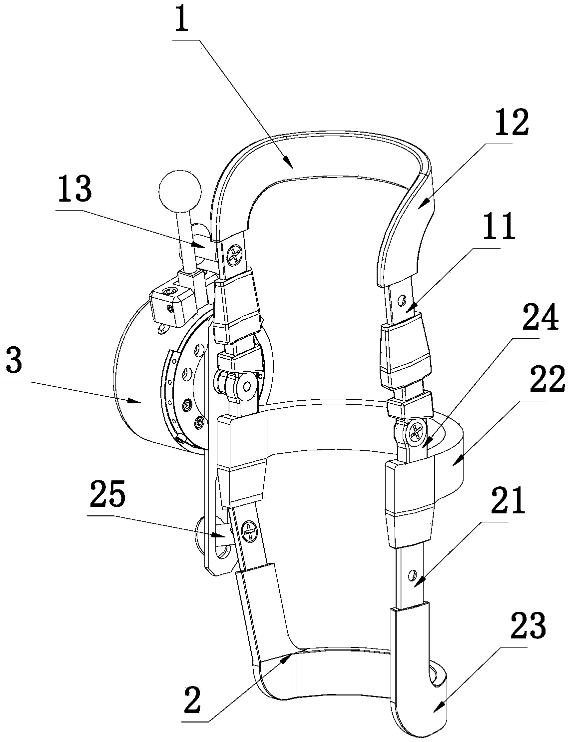 Torque device for bandy leg correction