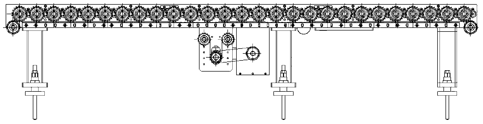 Friction adjustable power roller feeding channel