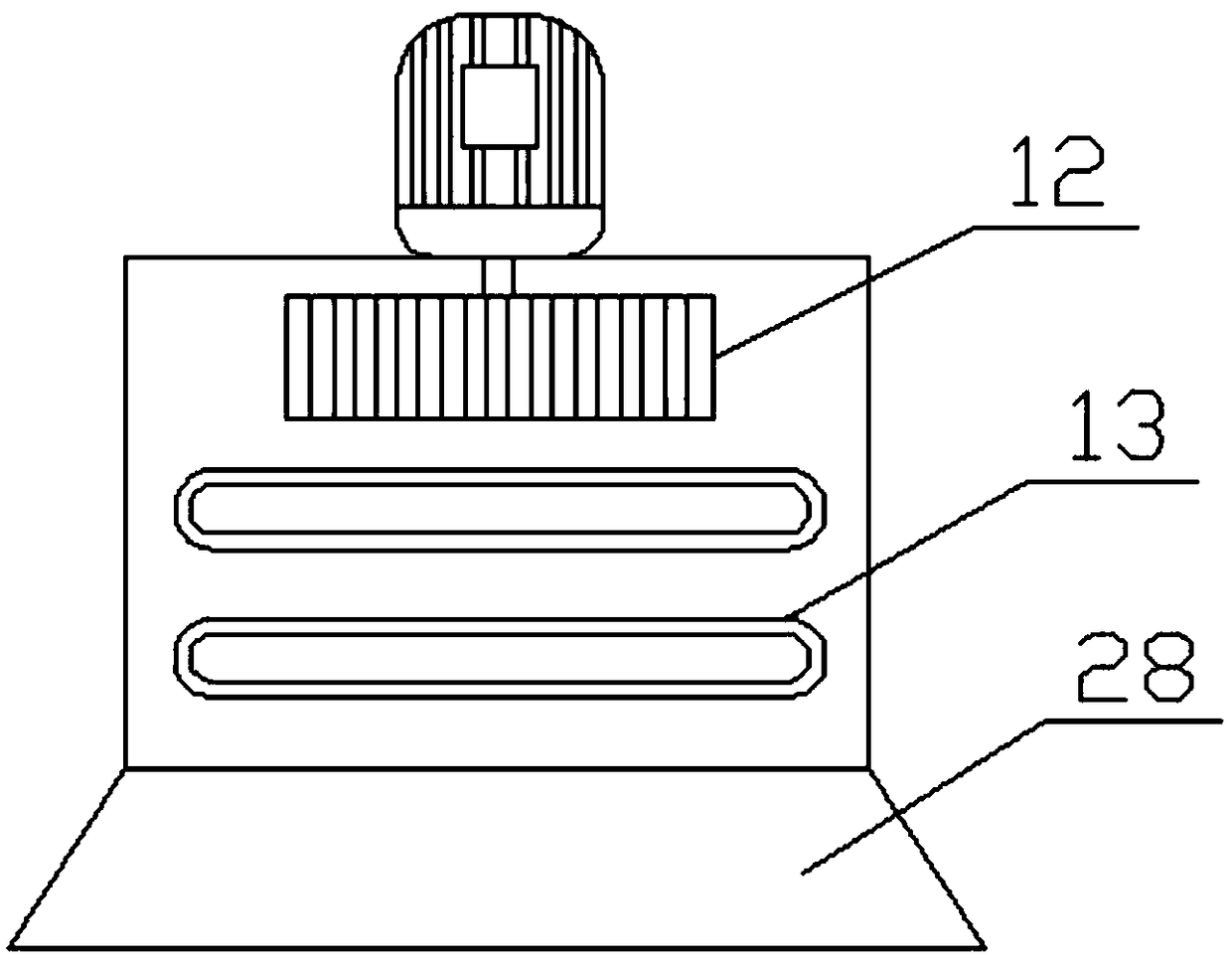 Floor scrubbing device for indoor basketball court