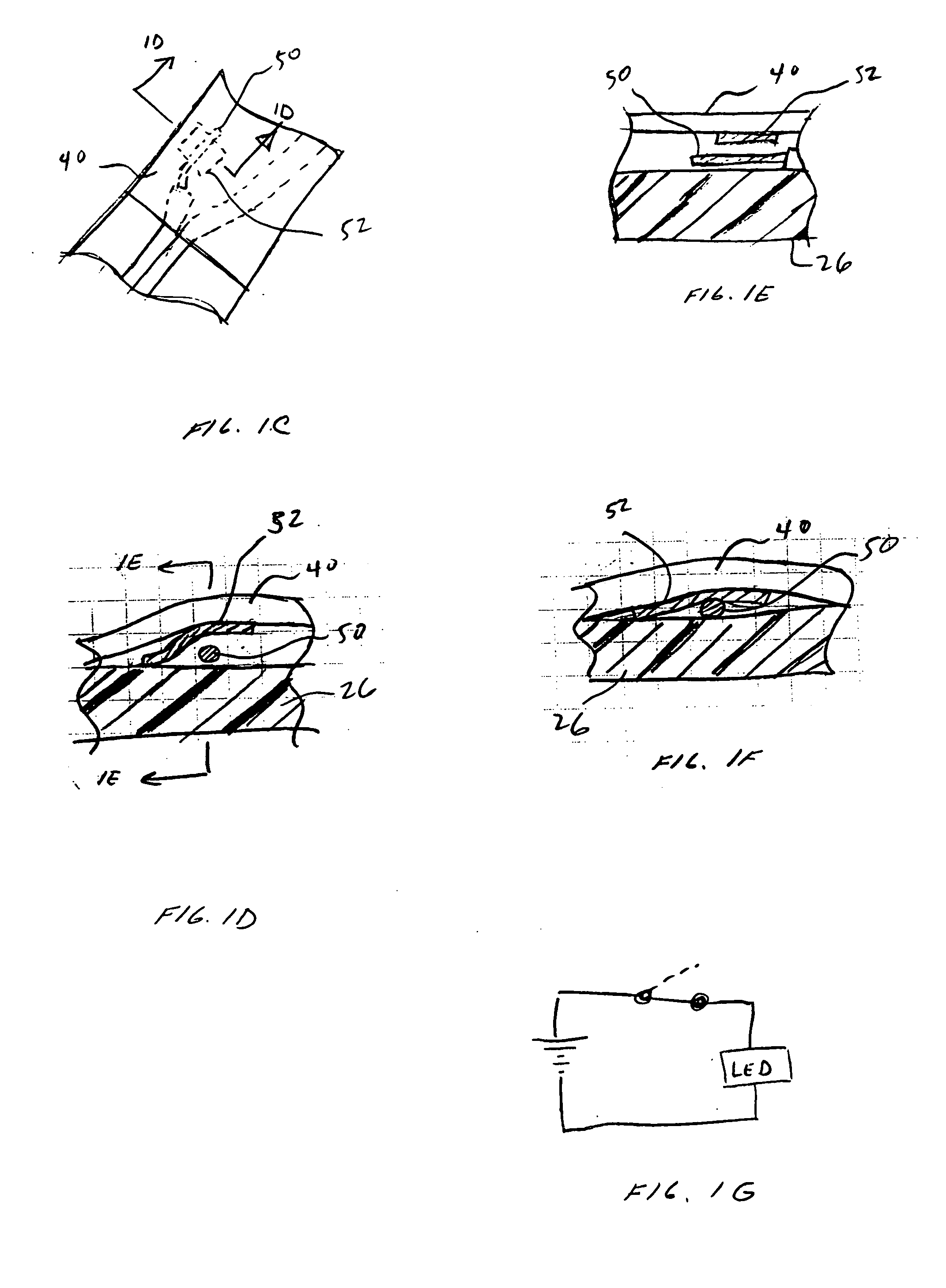 Airway products having LEDs