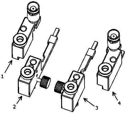 Test adapter of small-spacing connection terminal