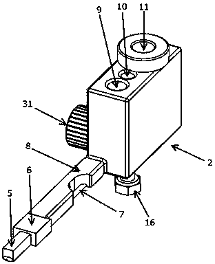 Test adapter of small-spacing connection terminal