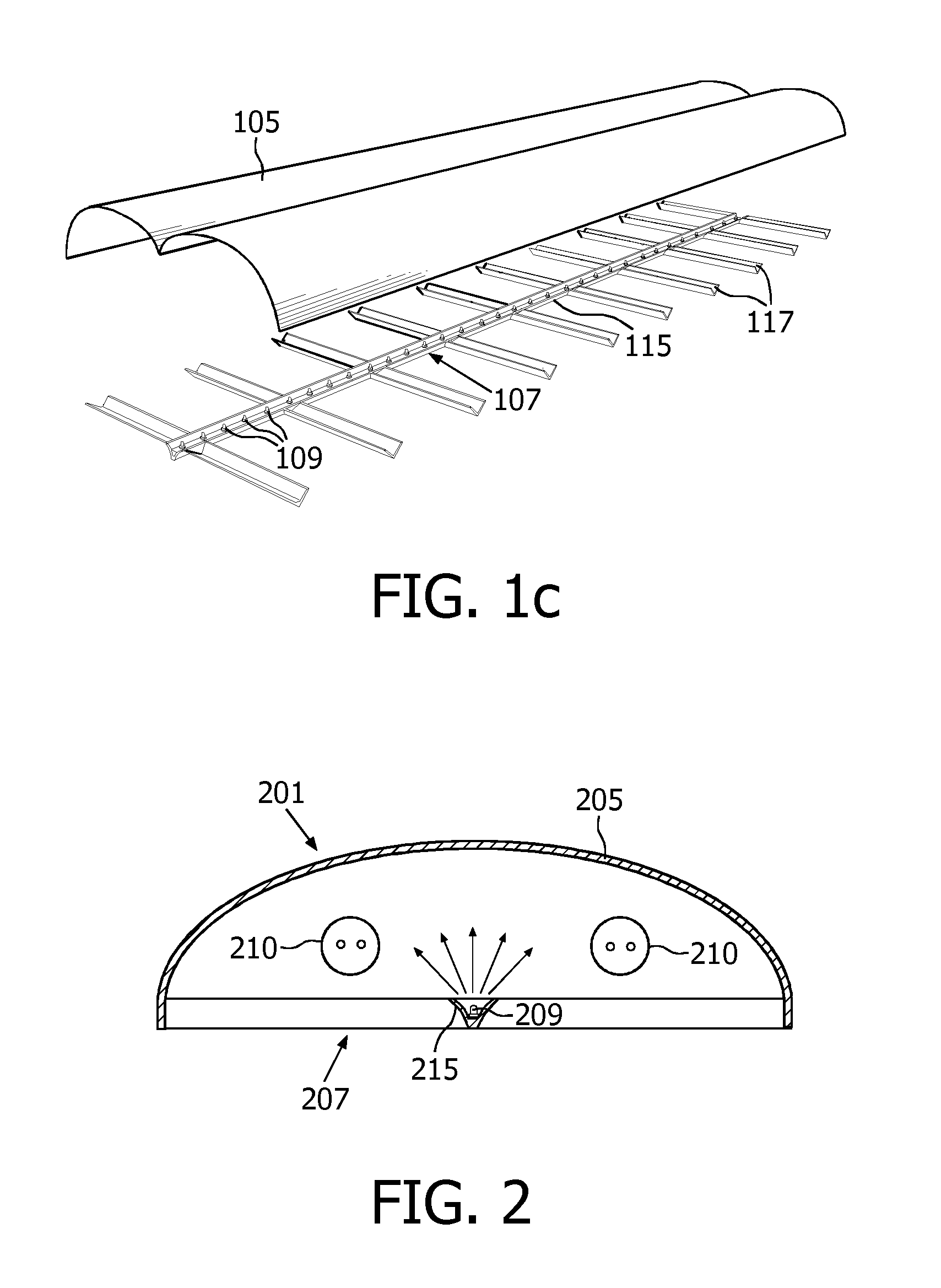 Luminaire comprising LEDs