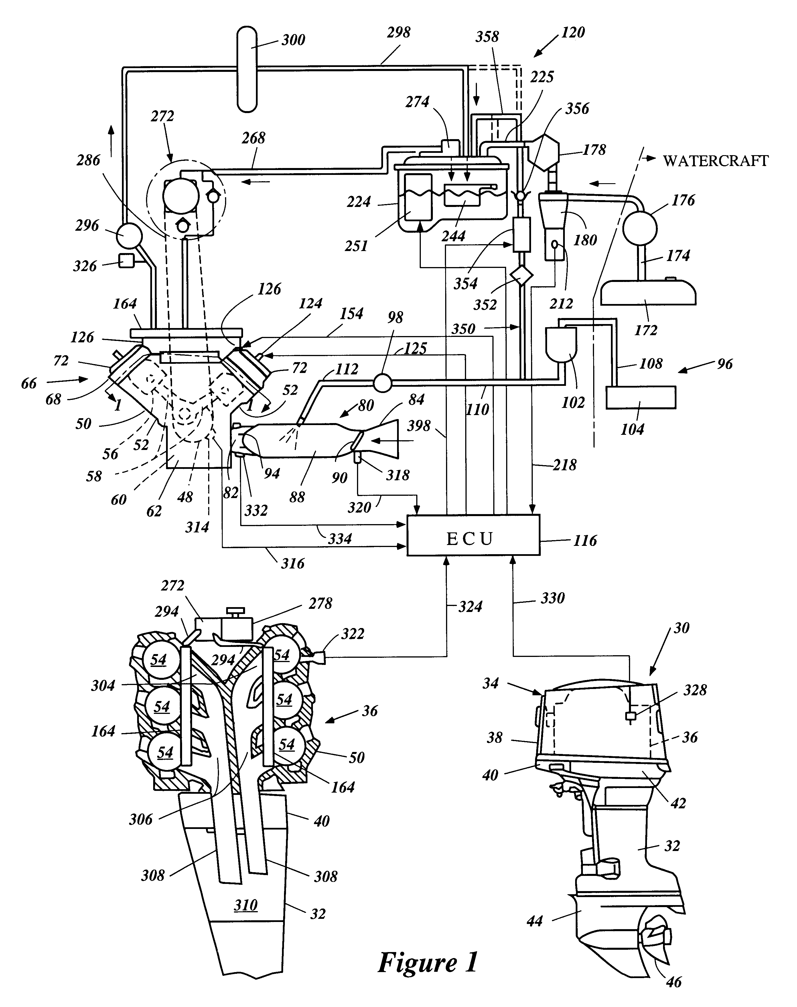 Fuel injection system for marine engine