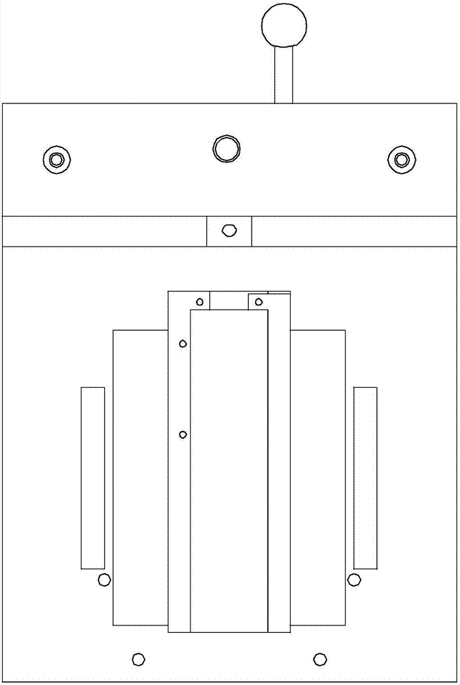 Nail pressing and bending device for rotary stretch bending type fishing hook hanging plate