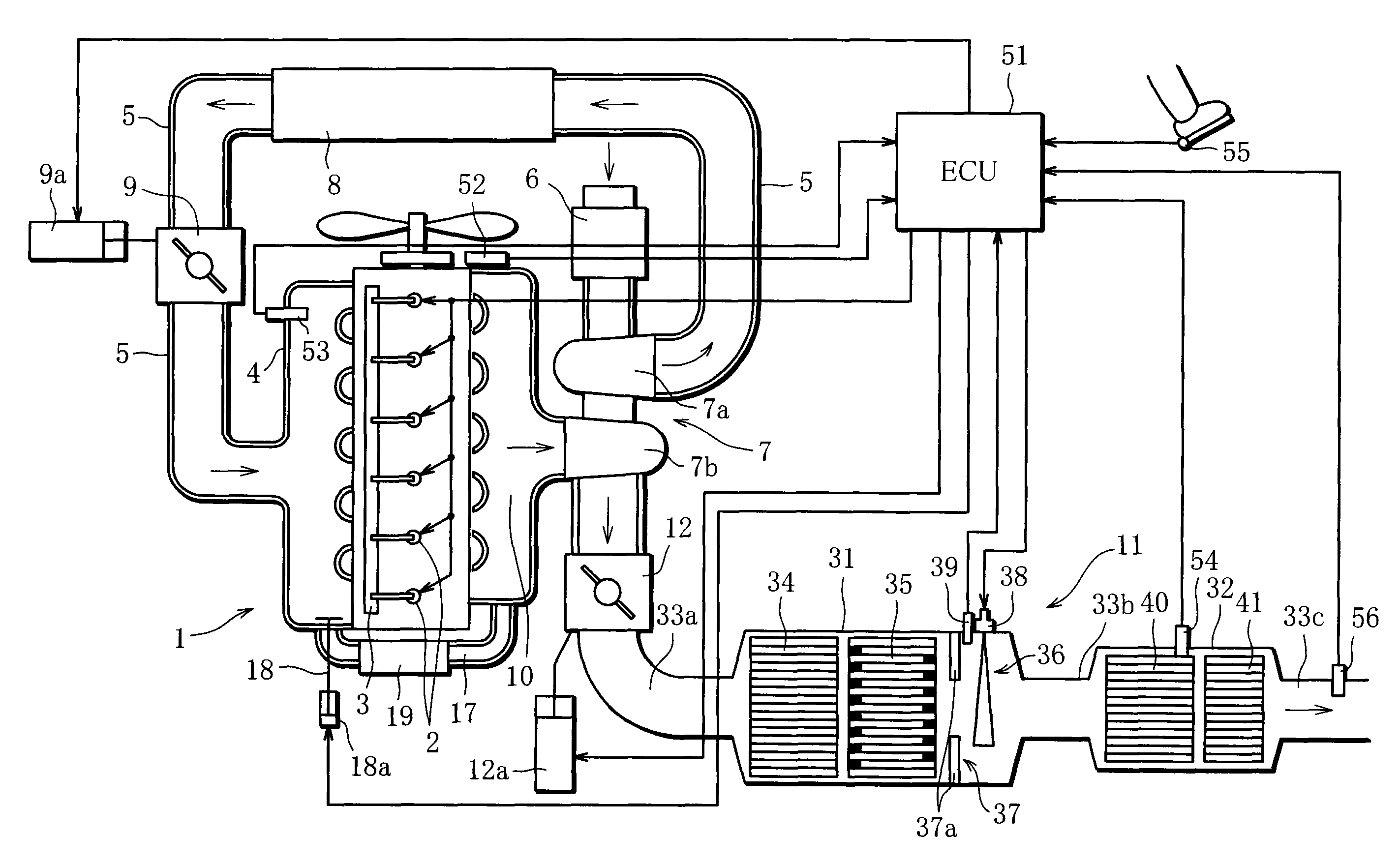 Exhaust purification apparatus for engine