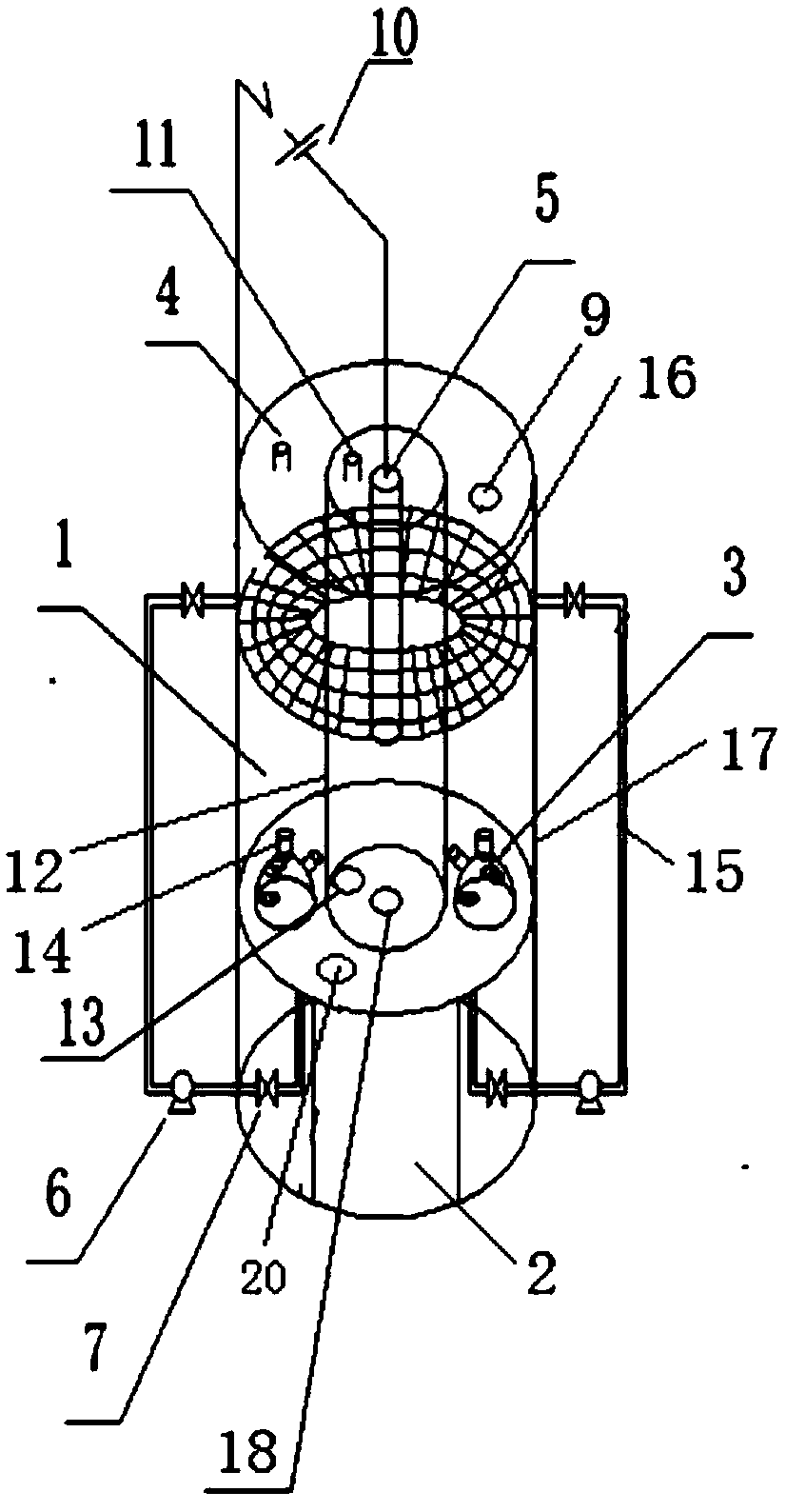 Three-dimensional electrode coupled microbial electrolysis cell ammonia-nitrogen wastewater treatment ammonia gas recovery device