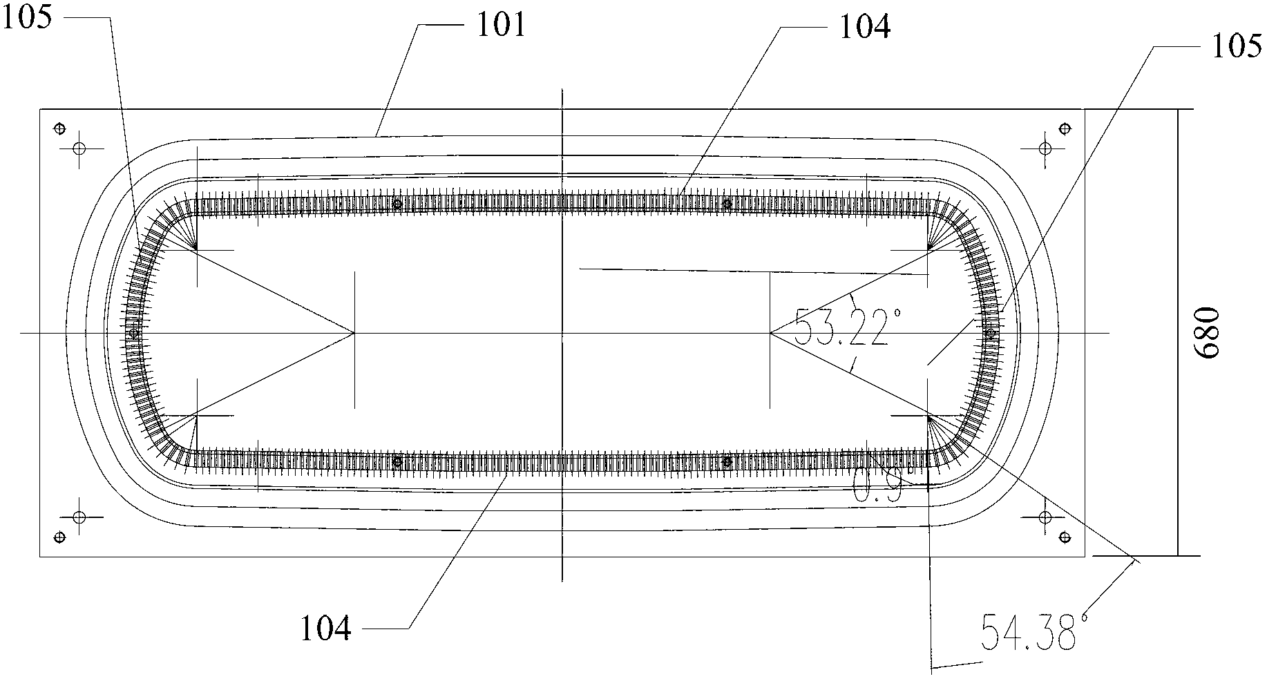 Cooling device for casting aluminum-lithium alloy slab ingot and application method thereof