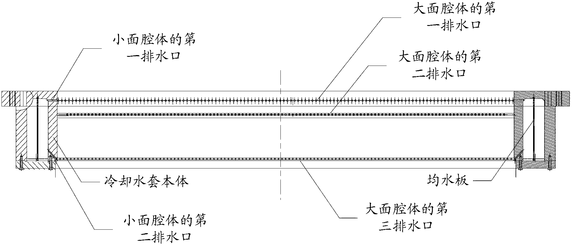 Cooling device for casting aluminum-lithium alloy slab ingot and application method thereof