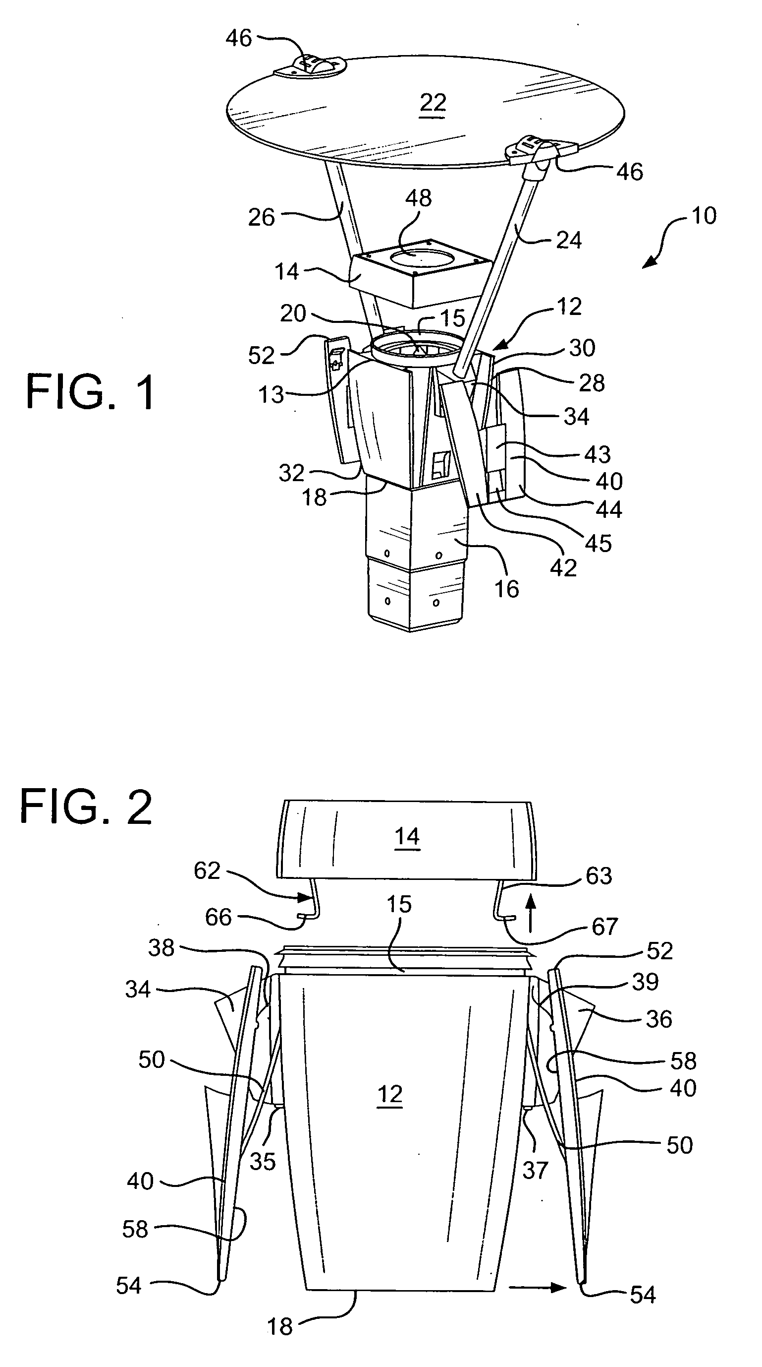 Lighting fixture having a latching system and an auxiliary emergency light