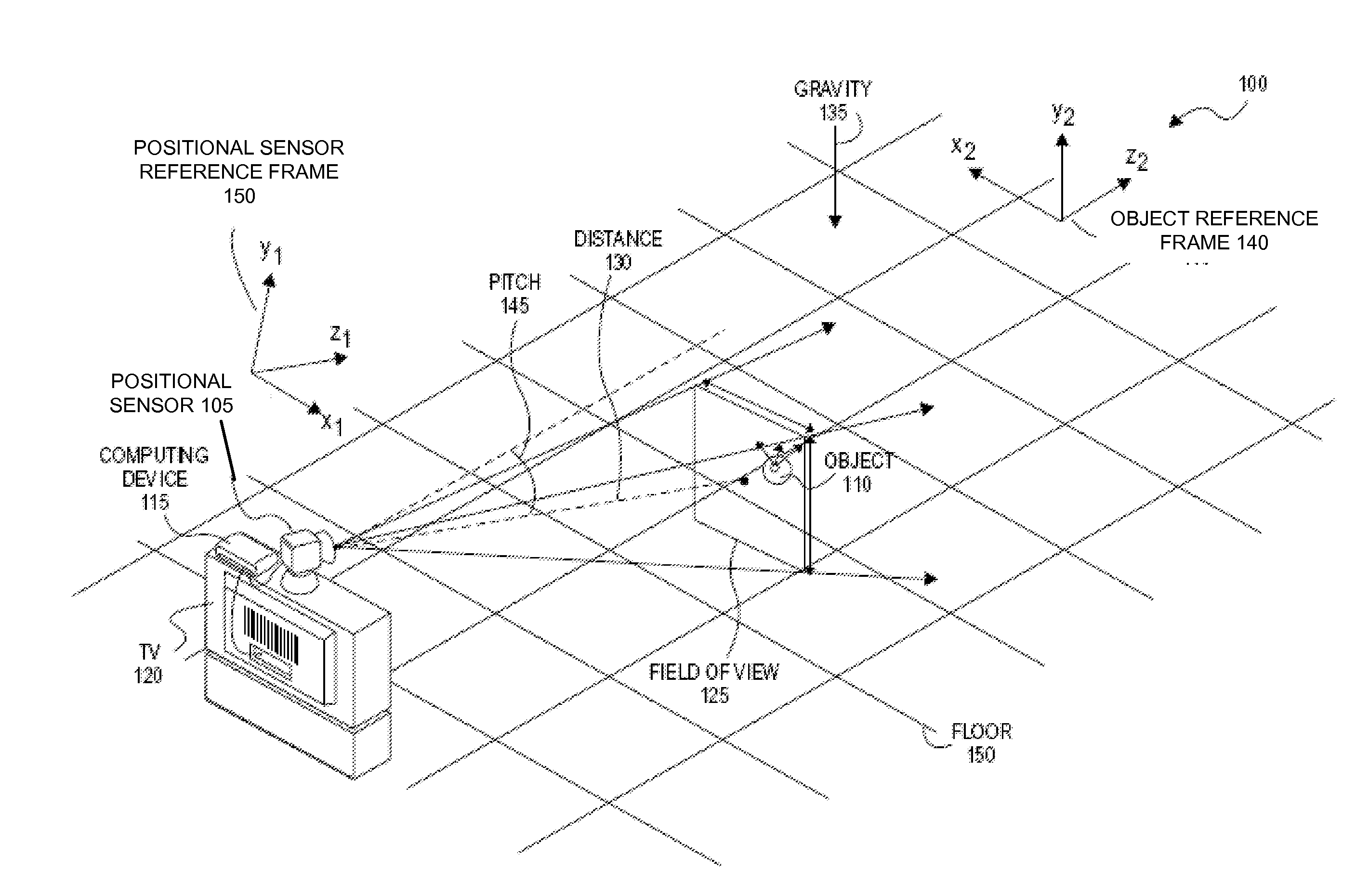 Correcting angle error in a tracking system