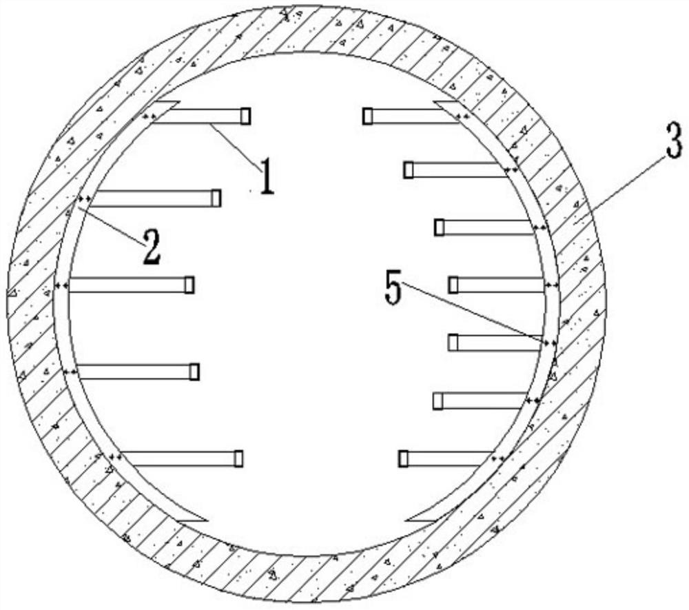 Mounting method of fabricated arc-shaped power cable bracket