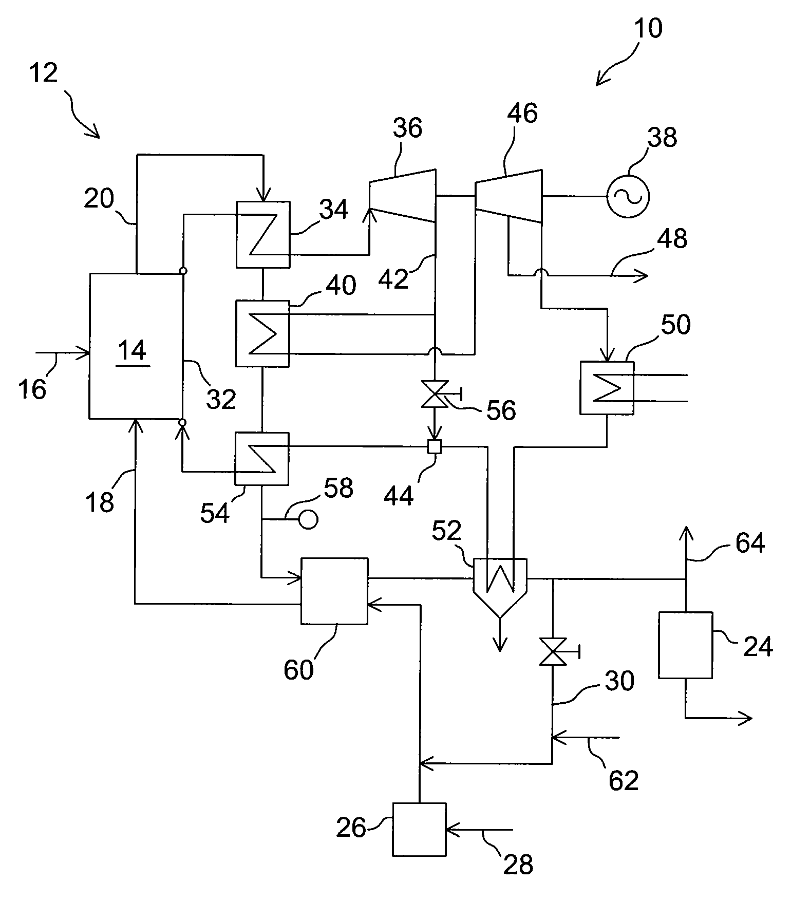 Oxyfuel Combusting Boiler System and a Method of Generating Power By Using the Boiler System