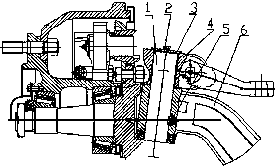 Steering axle steeling angle sensor device