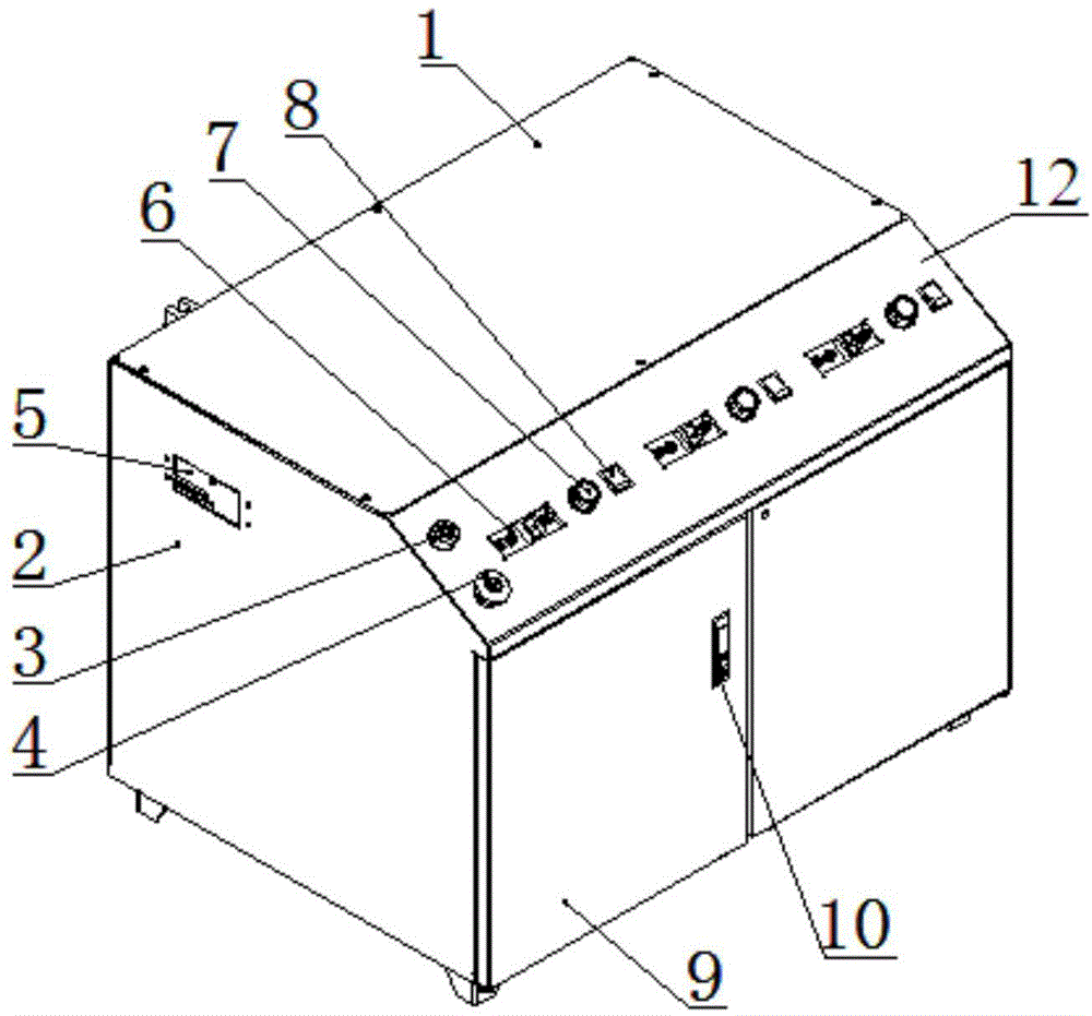 Metal can coating electromagnetic induction automatic drying heating device