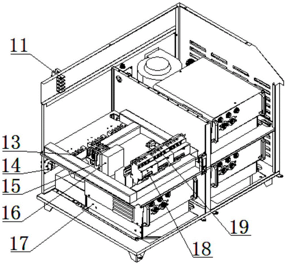 Metal can coating electromagnetic induction automatic drying heating device