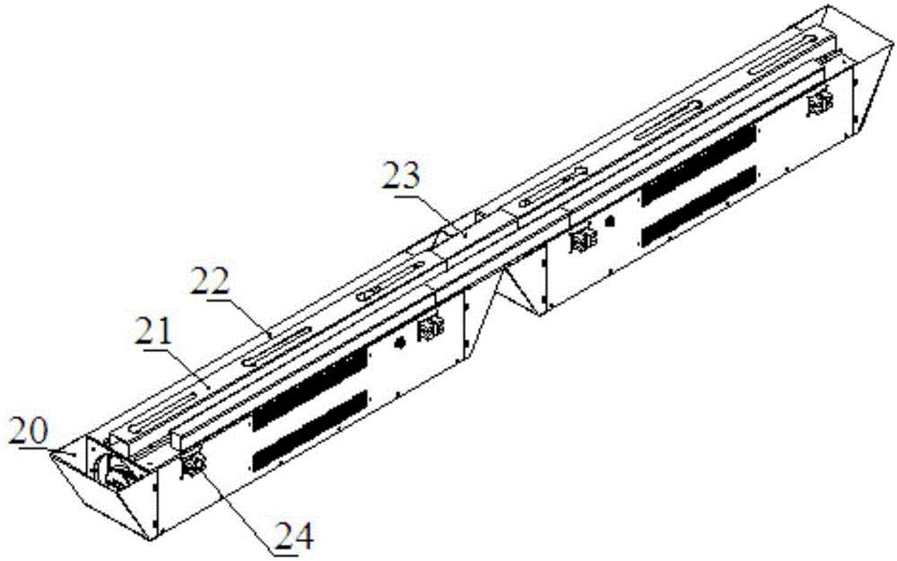 Metal can coating electromagnetic induction automatic drying heating device