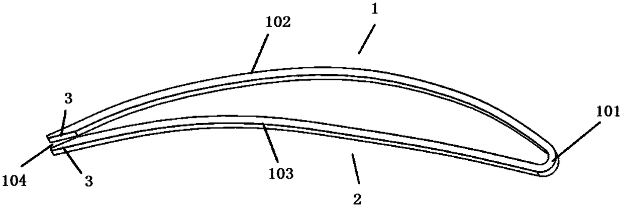 Hollow blade