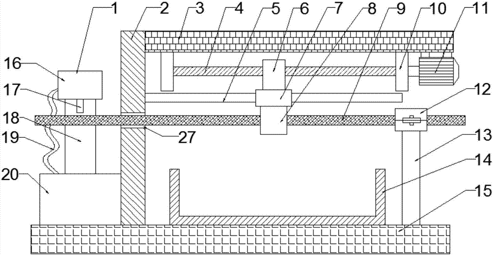 Building bar derusting device with good derusting effect