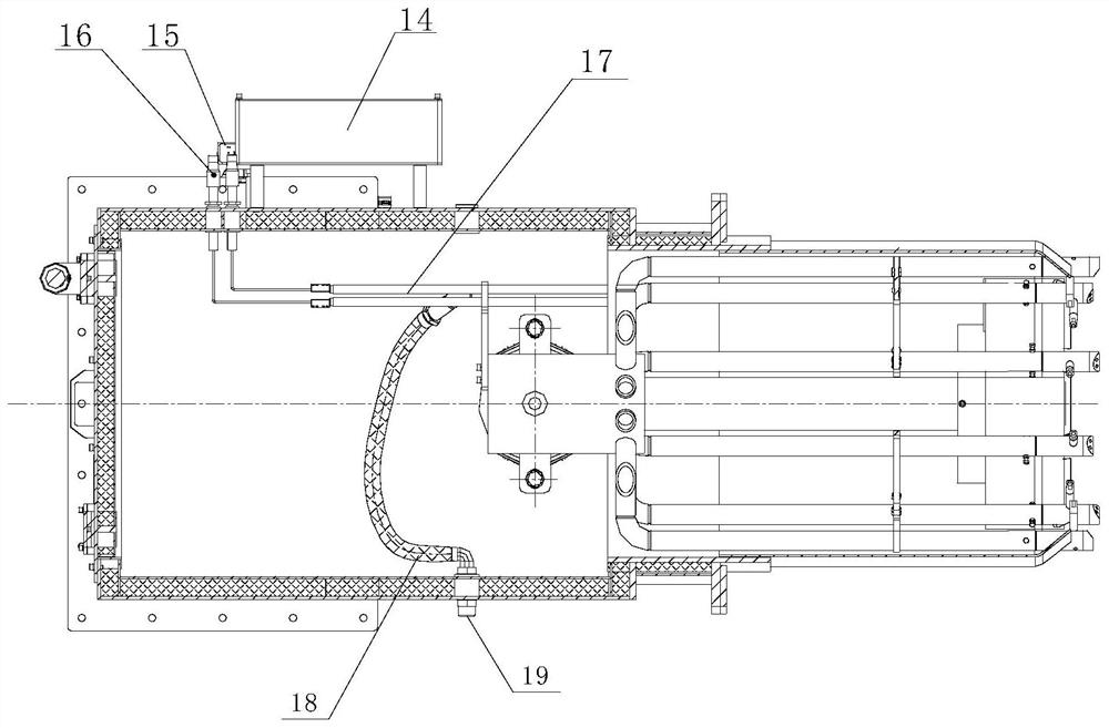 Split hot air type low-nitrogen gas burner