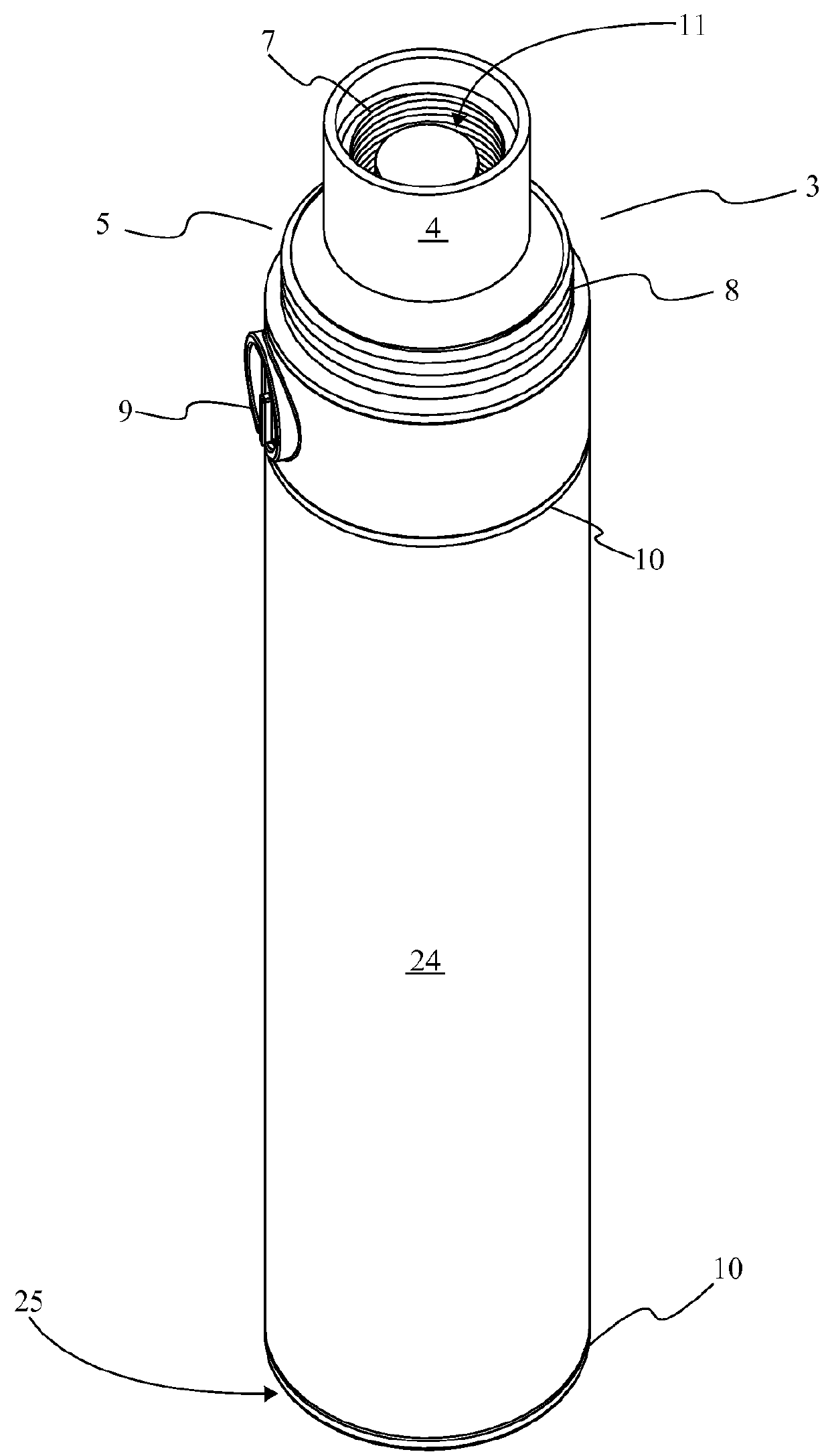 Spring loaded rechargeable battery assembly