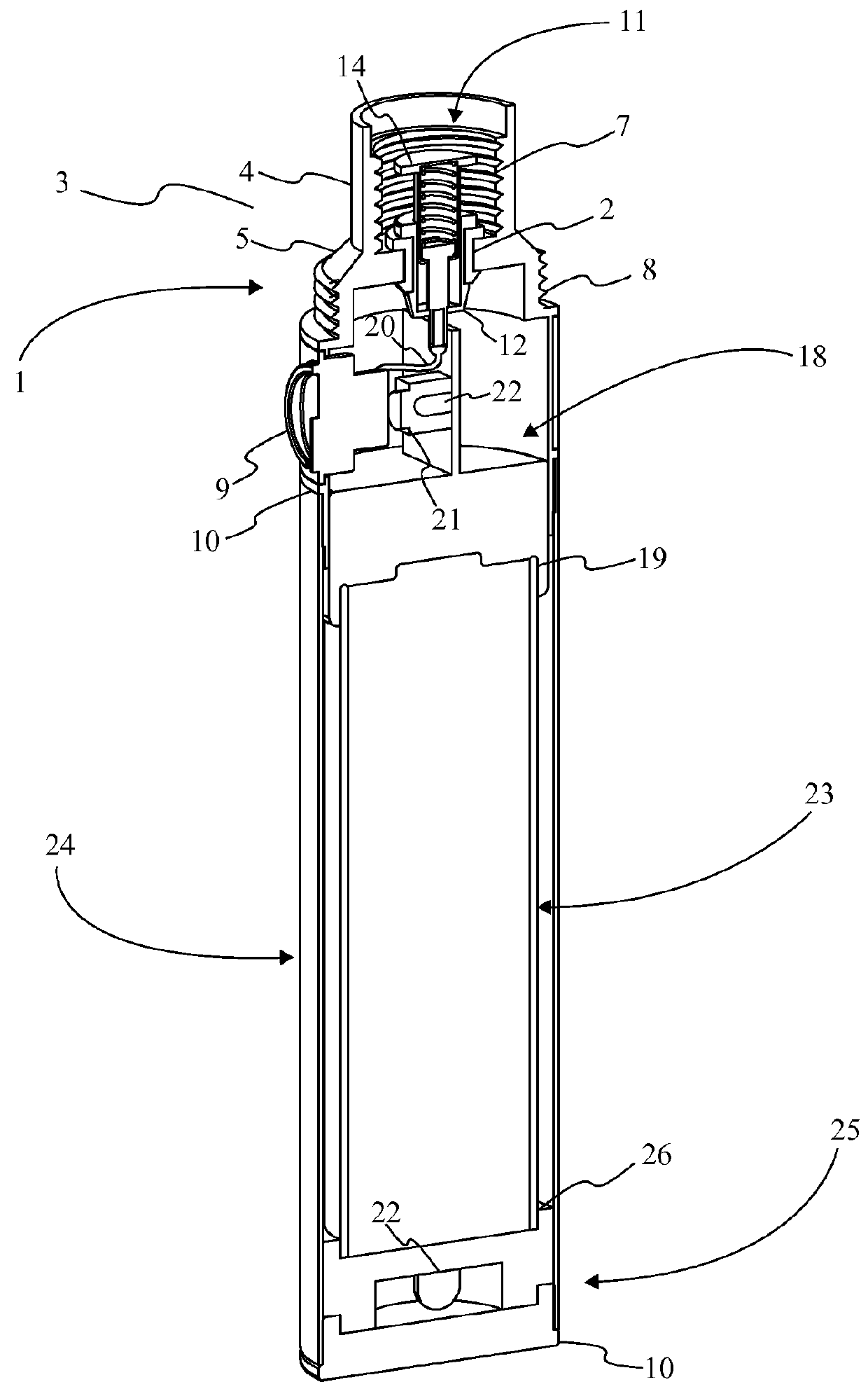 Spring loaded rechargeable battery assembly