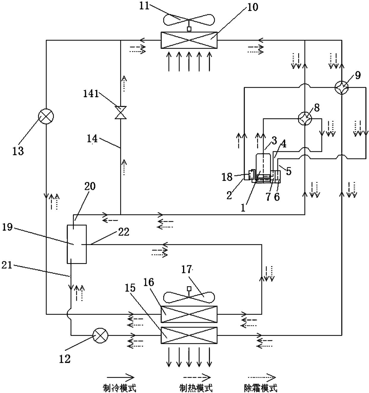 Heat pump air-conditioning system and control method thereof