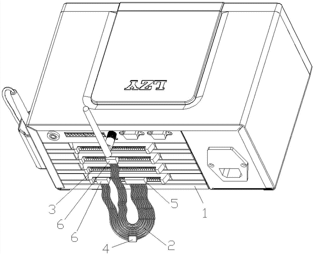 Multi-position single-model wire harness testing method for wire harness intelligent test machine