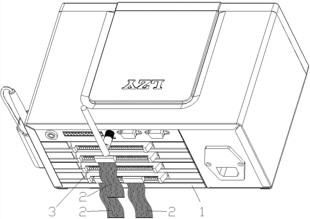 Multi-position single-model wire harness testing method for wire harness intelligent test machine