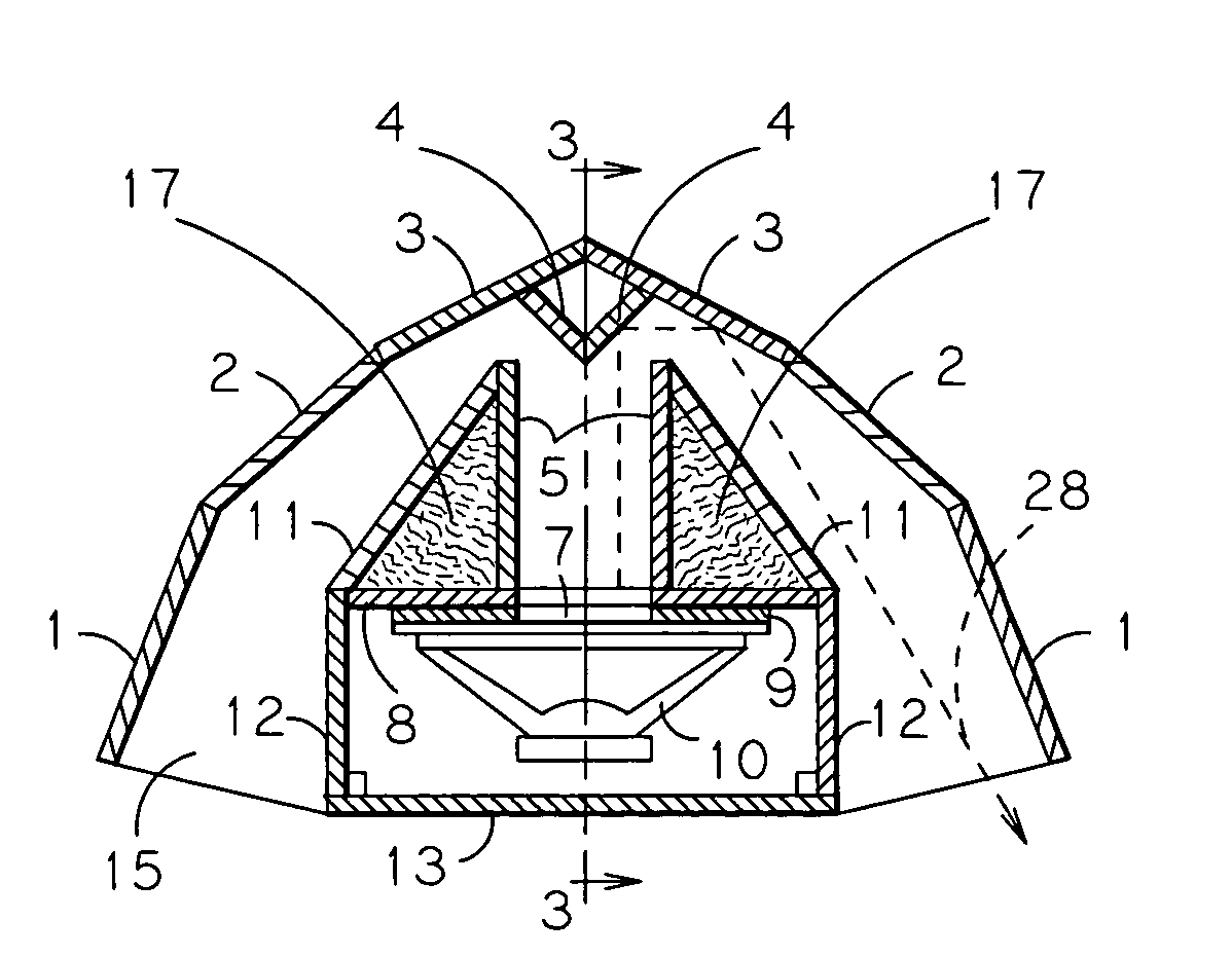 Convertible folded horn enclosure