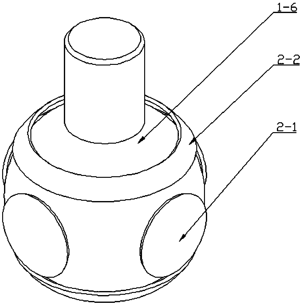 Method for simultaneously detecting precise ball hinge ball-head eccentricity and ball arm space attitude