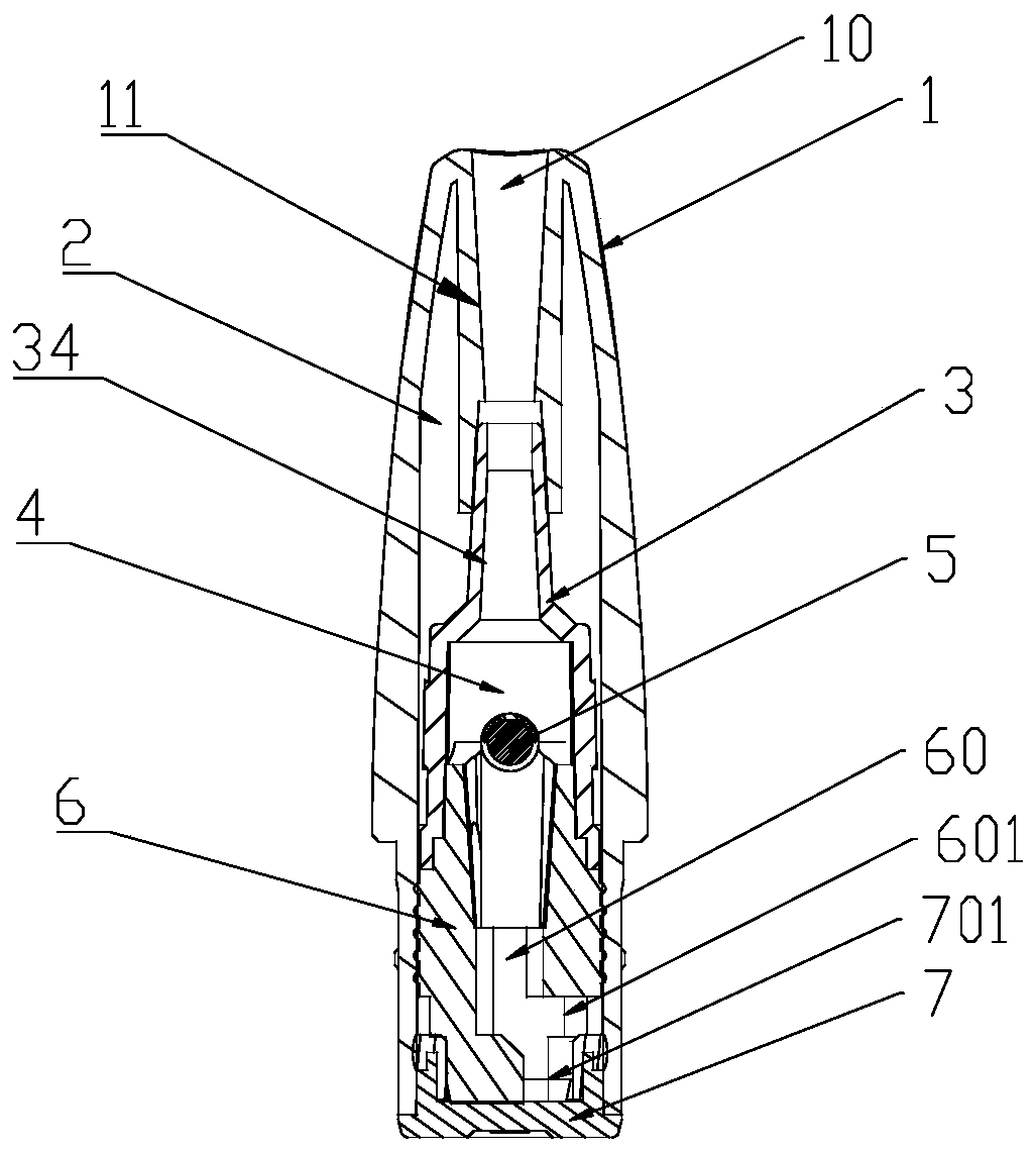 Electronic cigarette atomizer with atomizing cover