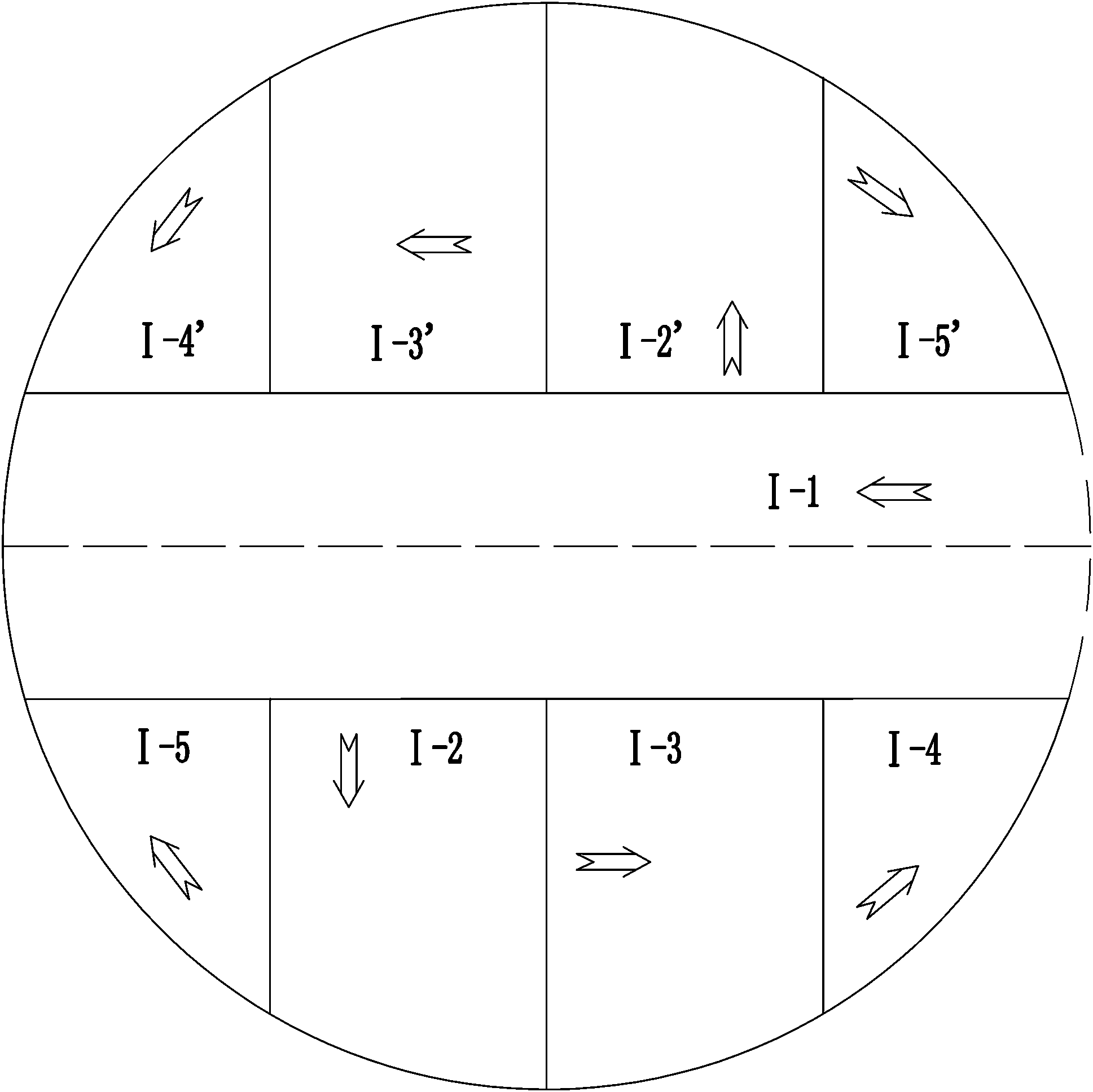 Underground cavity extra-large dome excavating construction method