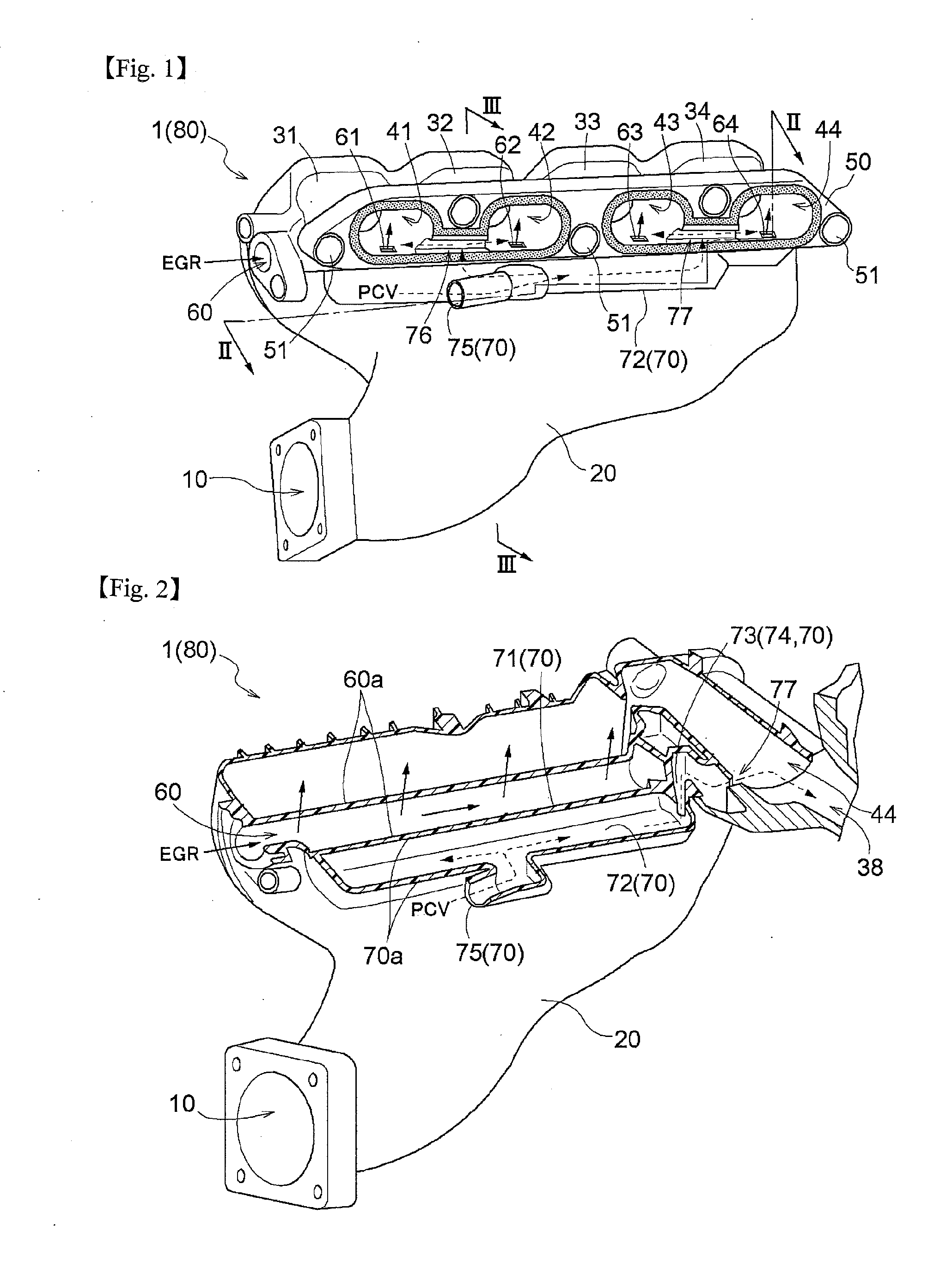 Freeze prevention arrangement for pcv channel and intake manifold