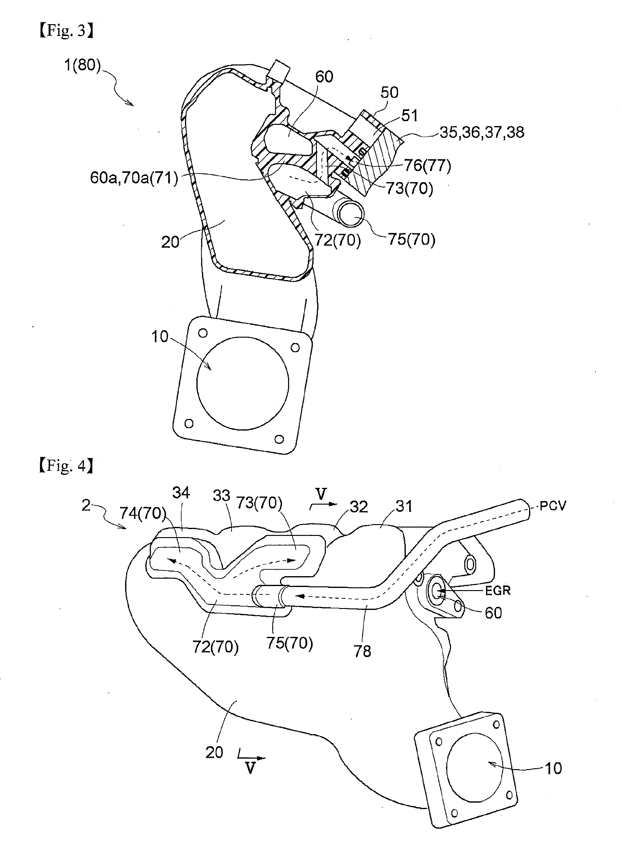 Freeze prevention arrangement for pcv channel and intake manifold