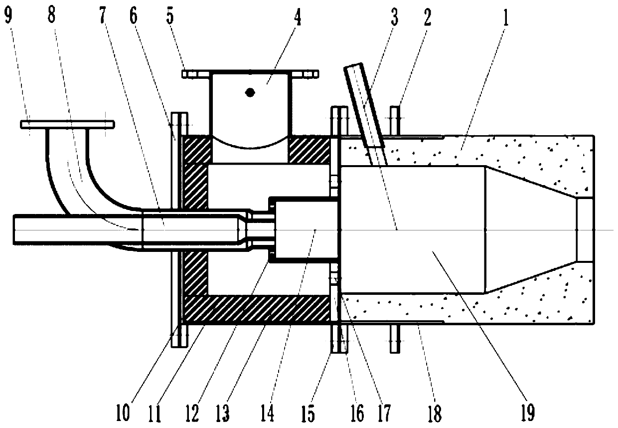 Large-speed-difference flue gas circulation and ultralow nitrogen oxide high-speed burner and control method thereof